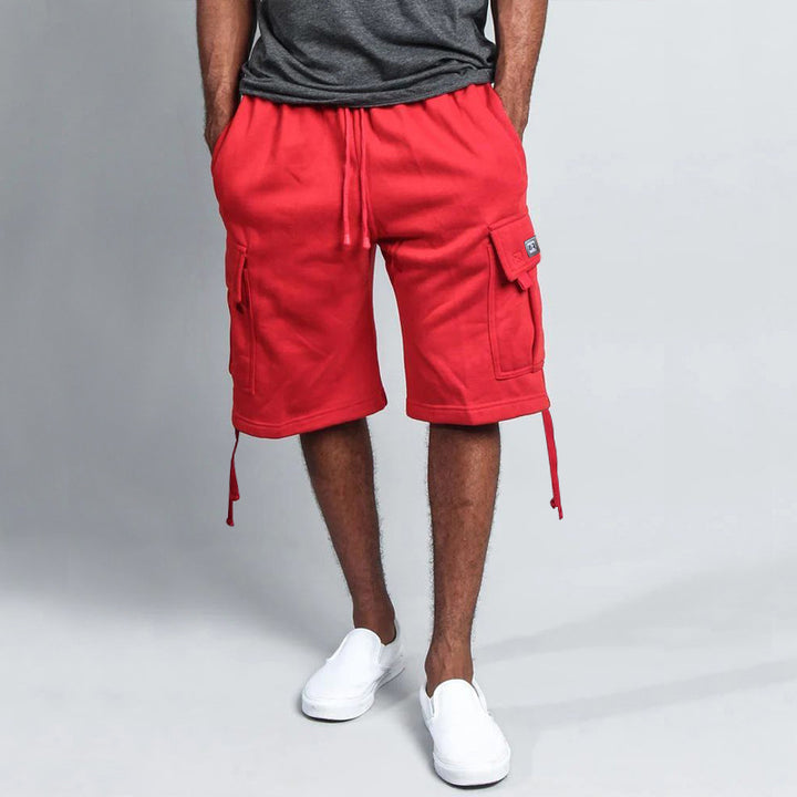 Herre cargo-shorts med praktiske lommer og elastisk talje Stilla