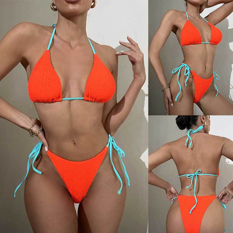 Dame bikini-sæt med rynker Stilla