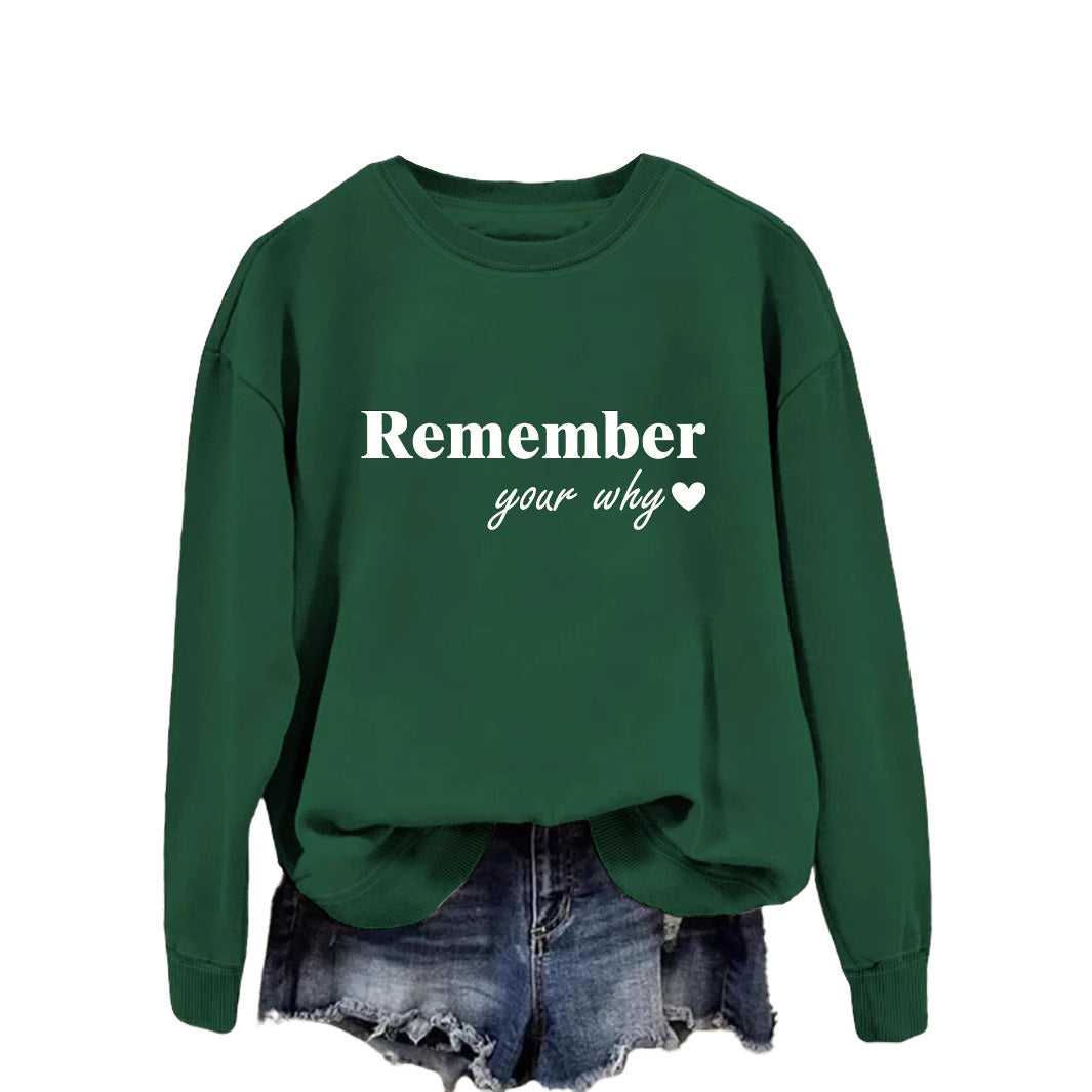 Kvinders sweatshirt med motiverende print og afslappet pasform Stilla