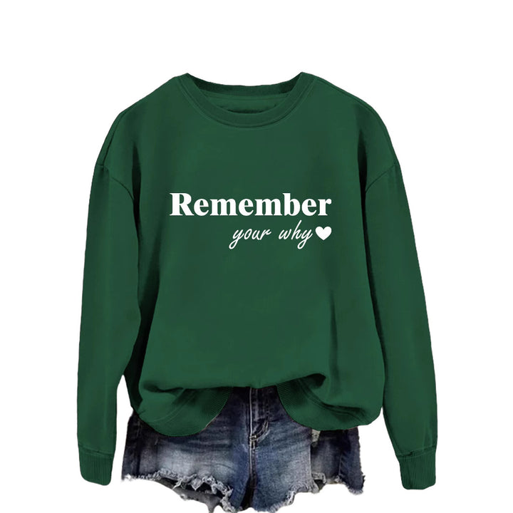 Kvinders sweatshirt med motiverende print og afslappet pasform Stilla
