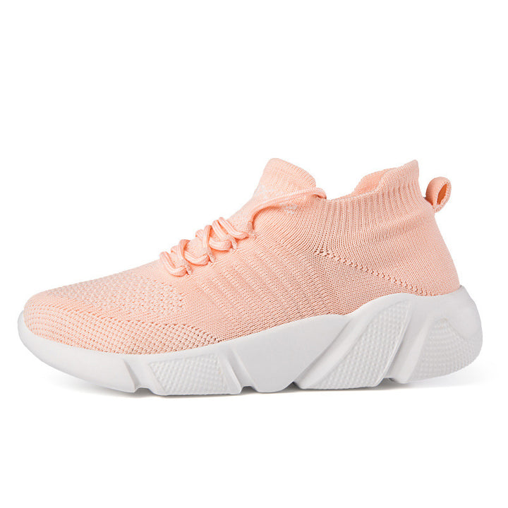 Herrer nan sokkelignende strikkesneakers med sømløst overmateriale og dæmpet EVA-platformsål Skovae