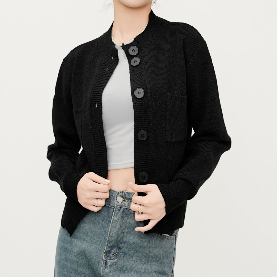 Dame klassisk knap-cardigan Stilla