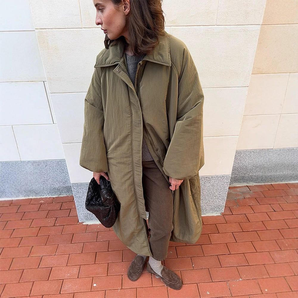 Dame Oversized Steppjakke med elegant snit og praktiske lommer Stilla