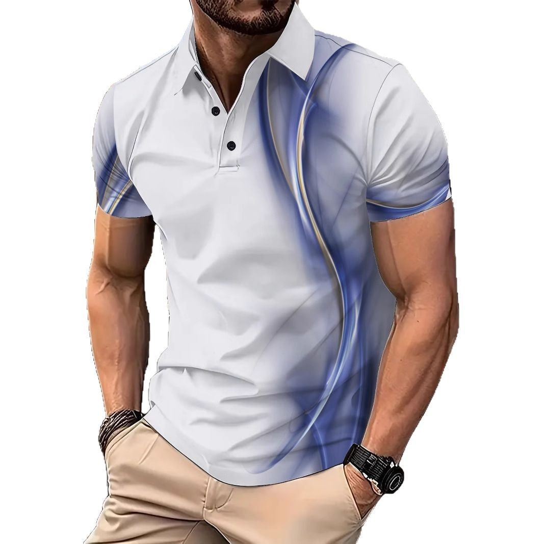Herrer Poloshirt med moderne Fluiddesign Stilla