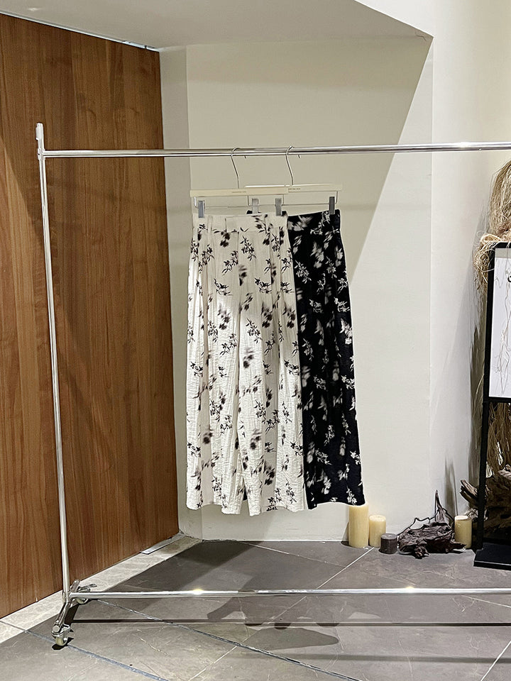 Damer Løst skåret Palazzo-bukser med blomsterprint og elastisk talje Stilla
