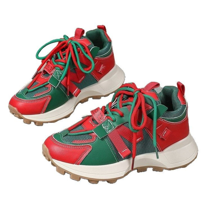 Dame Sporty Lifestyle Sneakers med markant materialmix og dæmpende sål Stilla