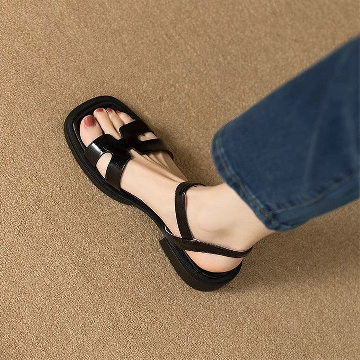 Dame Plateau-sandaler med dobbelt remdesign og skridsikre såler Stilla