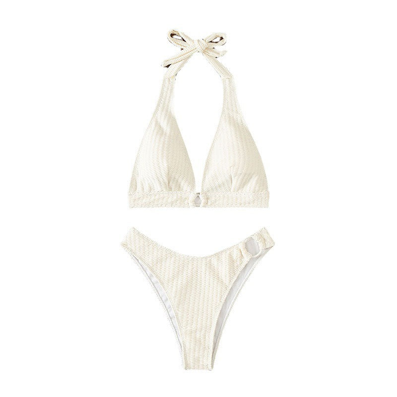 Damer Triangel-Bikini med elegant ring-design Skovae