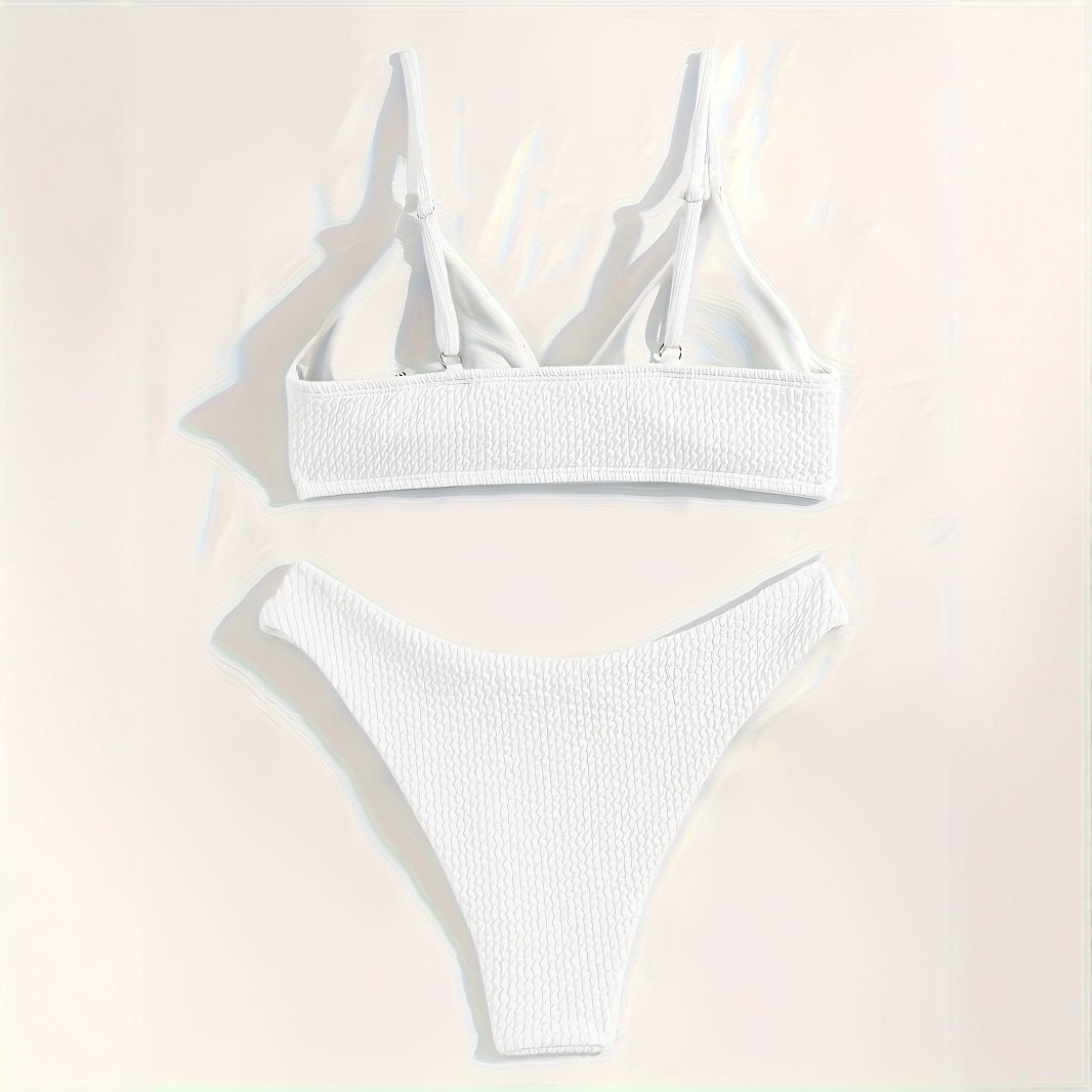 Dame bikini-sæt med struktureret overfladestruktur og elegant snit Stilla
