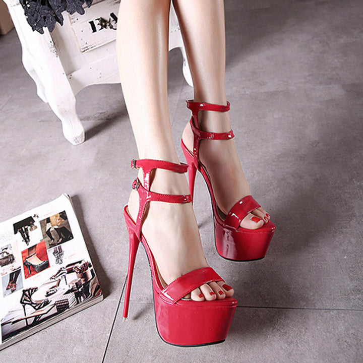 Dame High Heel Sandaler med elegant remdesign og høj plateau Stilla