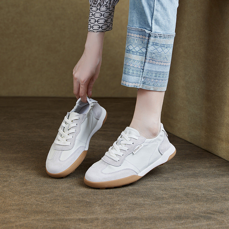Herre fritid ruskinds sneakers med polstret indersål Stilla
