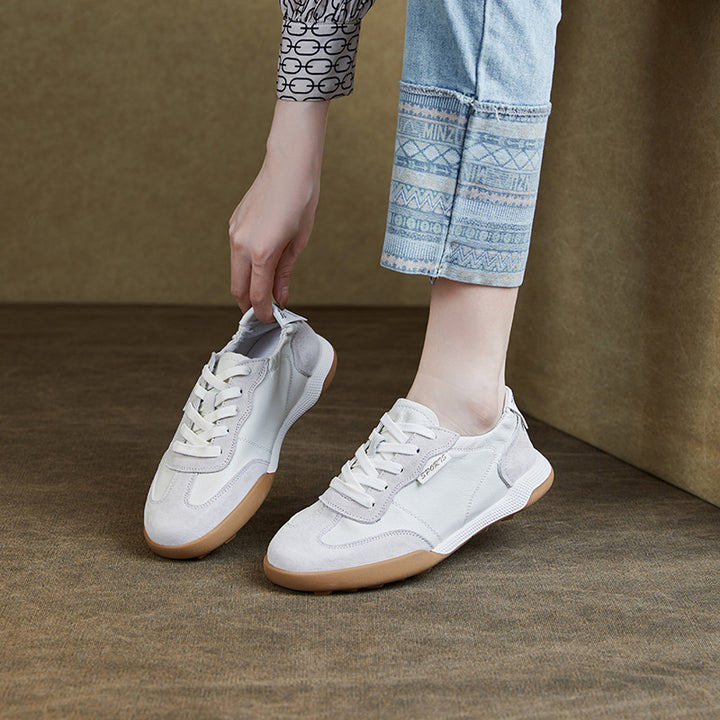 Herre fritid ruskinds sneakers med polstret indersål Stilla