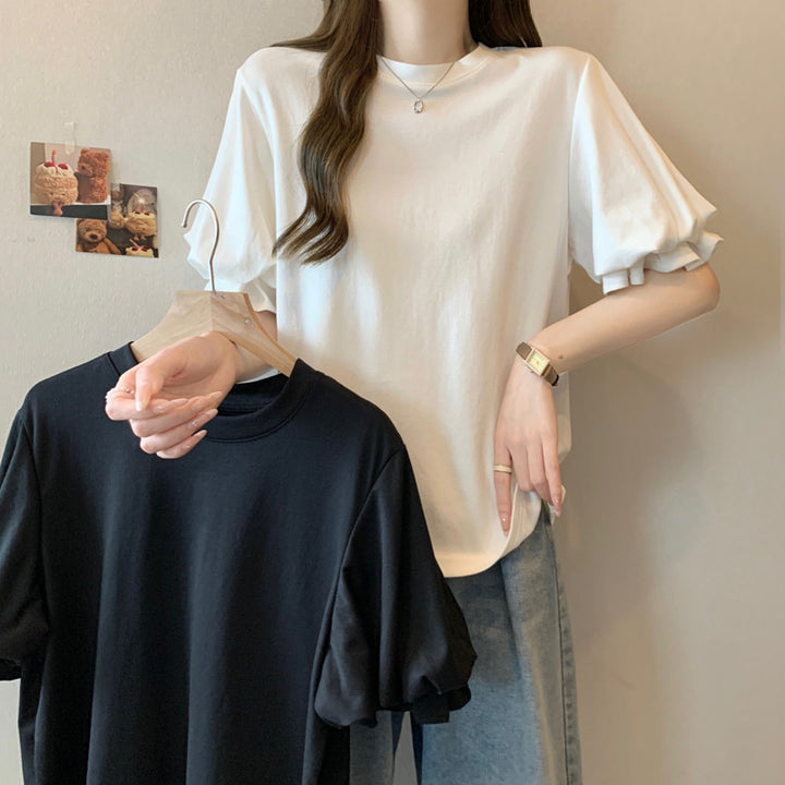 Dame Puffærmer Relaxed Fit T-Shirt Stilla