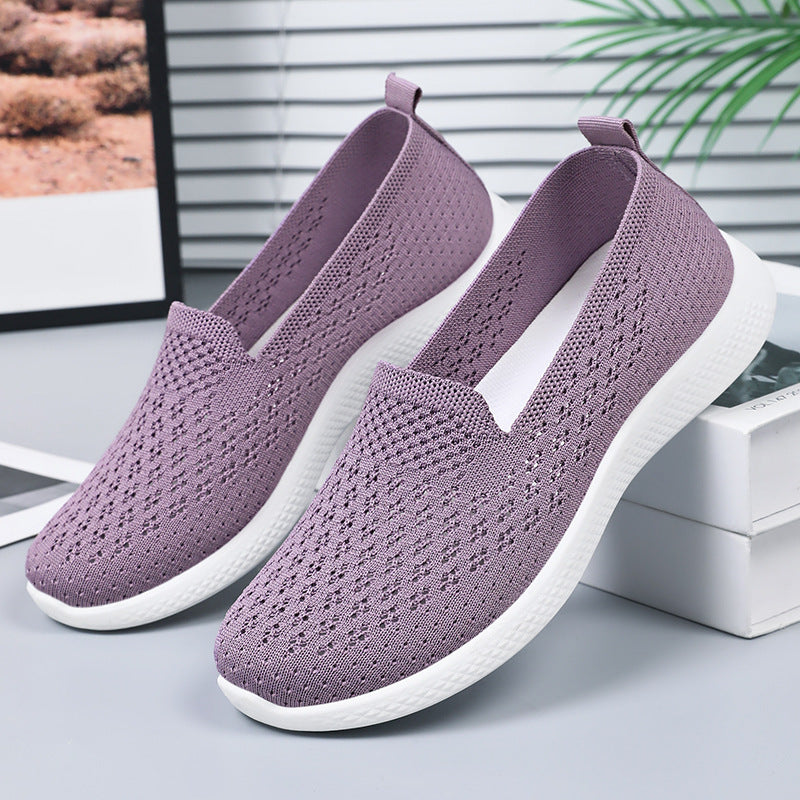Femme Letvægts Åndbar Slip-On Strik Sneakers Stilla