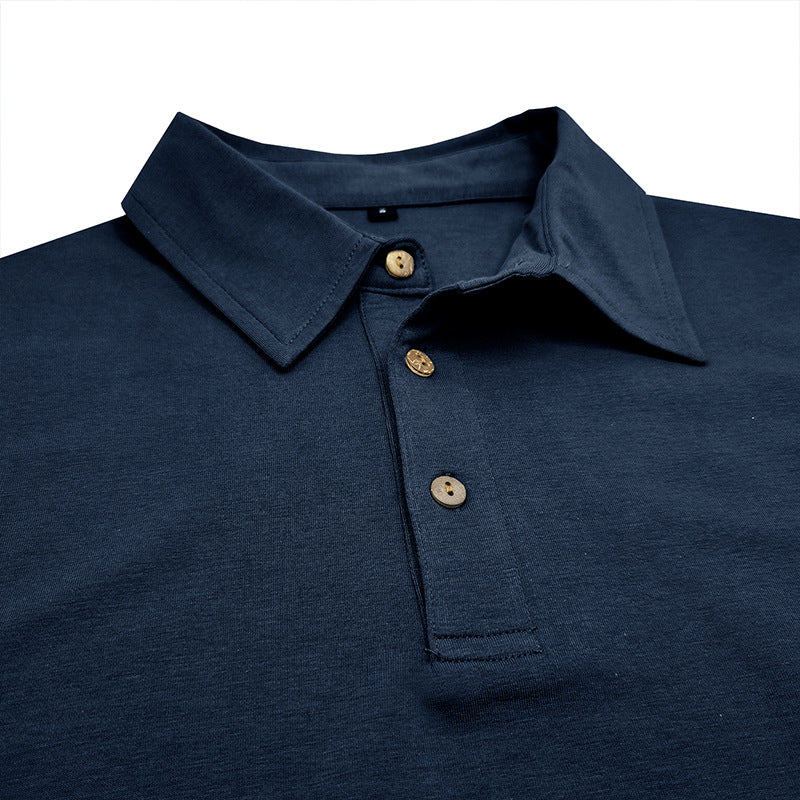 Herrer polo t-shirt med sportslig snit og åndbart bomuld Stilla
