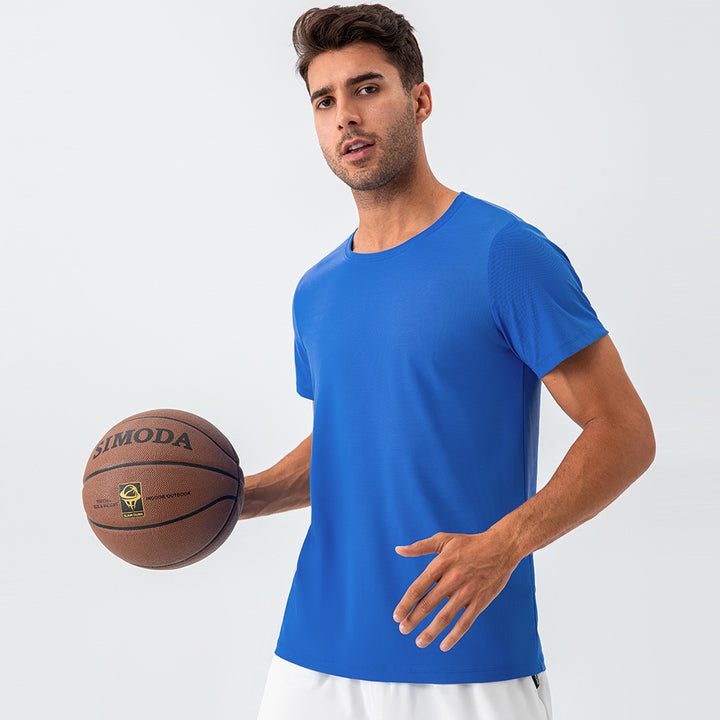 Herrer Sportslig Basketball T-Shirt med åndbare materialer og komfortabel pasform Stilla