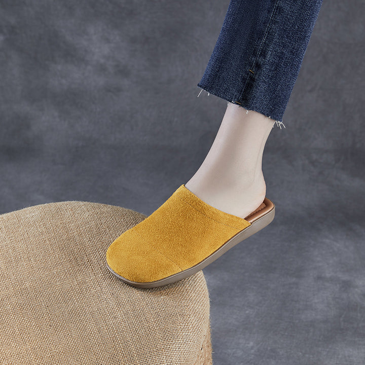 Dame Komfortable Slip-On Mules med blødt suede-overdel og polstret fodseng Stilla