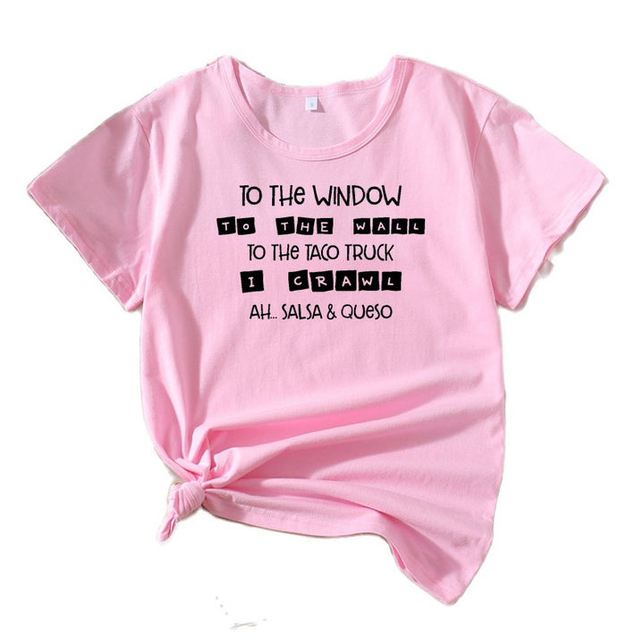 Kvinder Komedie Slogan Grafik T-Shirt Stilla