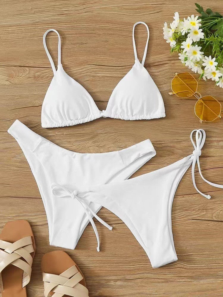 Femme justerbart trekants-bikini-sæt Stilla1750243391