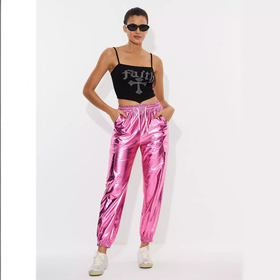 Dame sporty shiny fritidsbukser Stilla