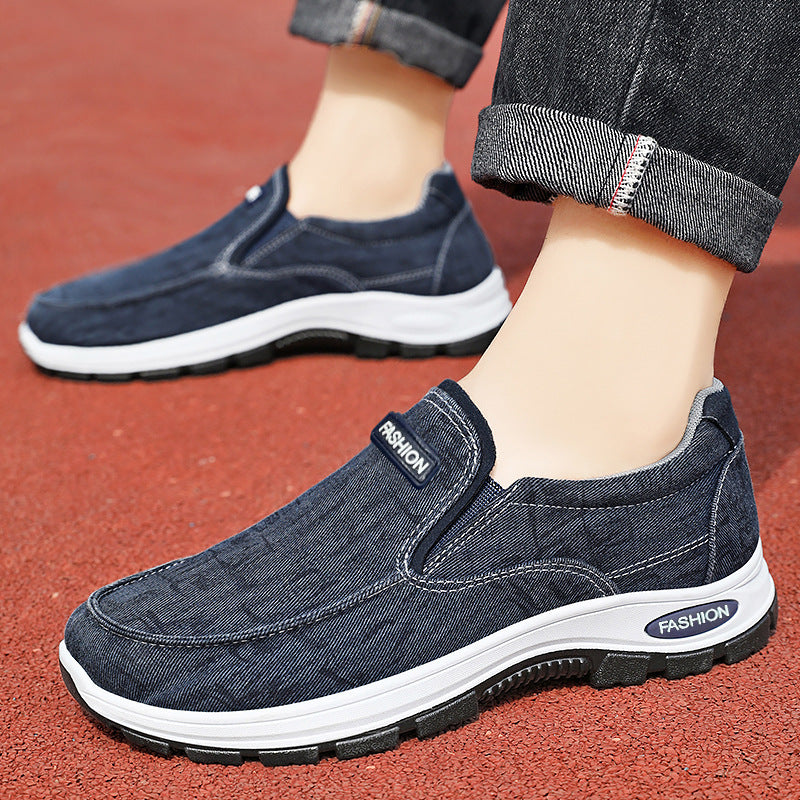 Herre Behagelige Slip-On Sneakers med elastisk design og skridsikker sål Stilla