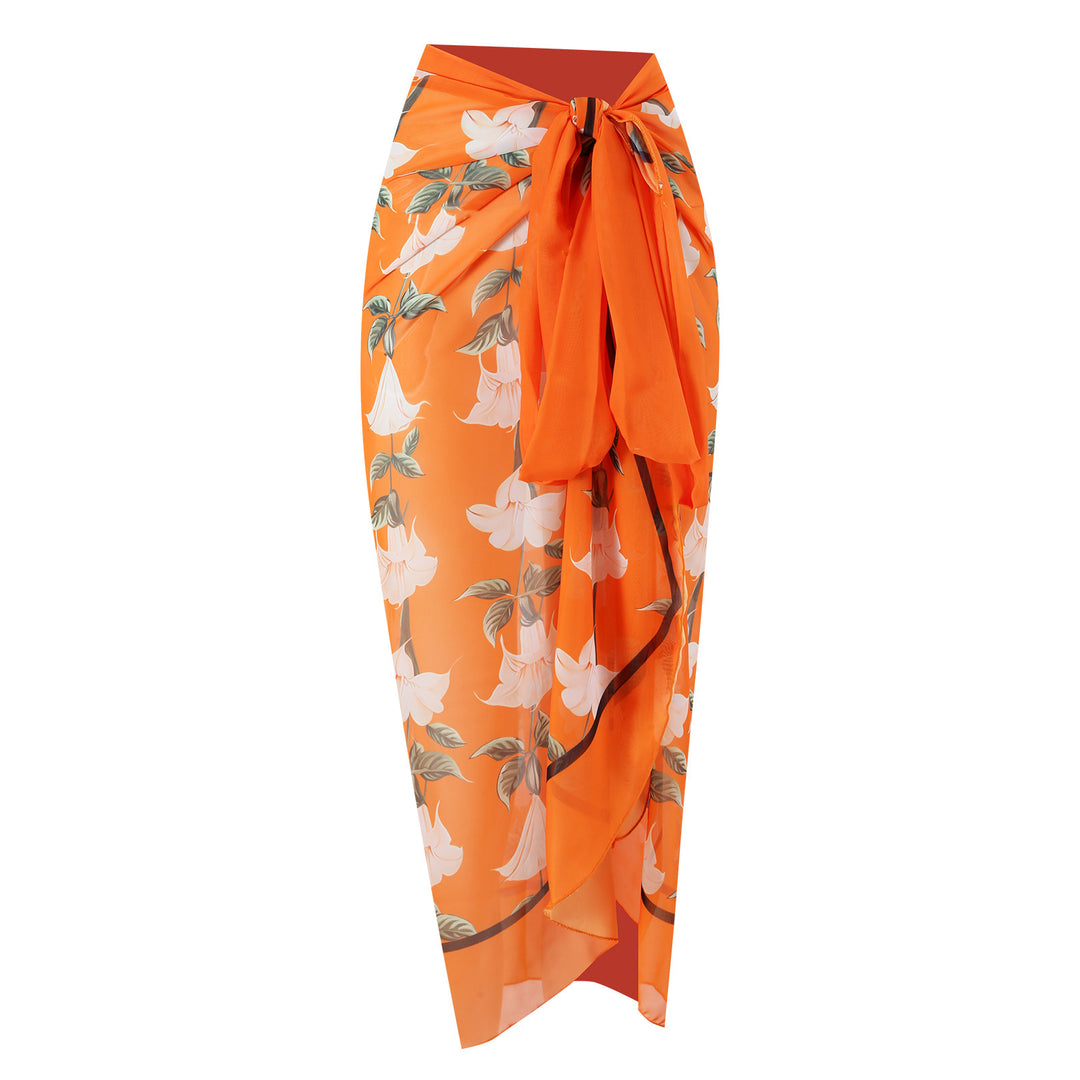 Dame Bikini Sæt med Flæser og Blomster Mønster Stilla