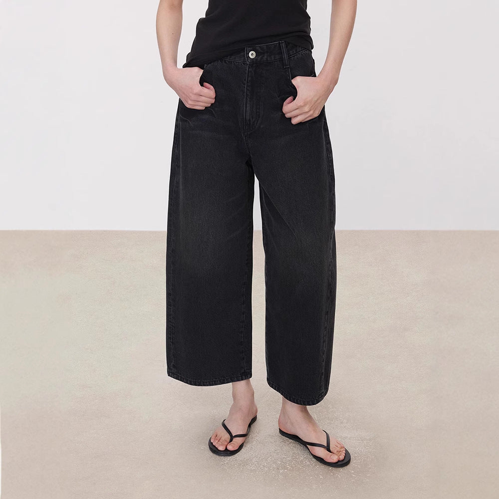 Kvinders brede jeans med høj talje Stilla