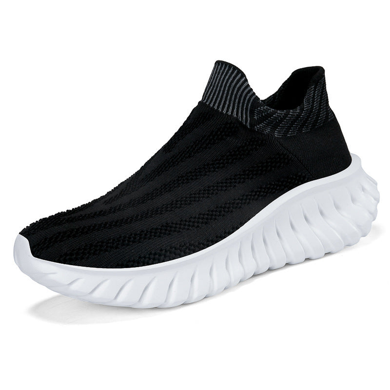 Unisex nan sømløs strik-sneaker med elastisk sokkrave og profileret dæmpningssålprofil Skovae