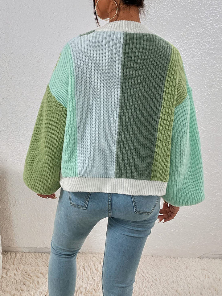 Femme Chunky Strik Bellærme Cardigan Stilla