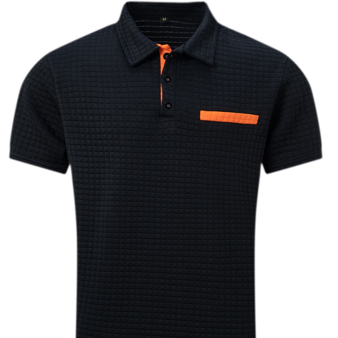 Herre moderne polo shirt med struktureret design og brystlomme Stilla