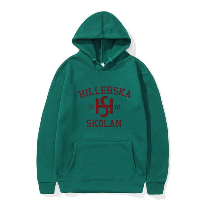 Kvinders hætte sweatshirt med klassisk skolemotiv og hyggelig indvendig for.