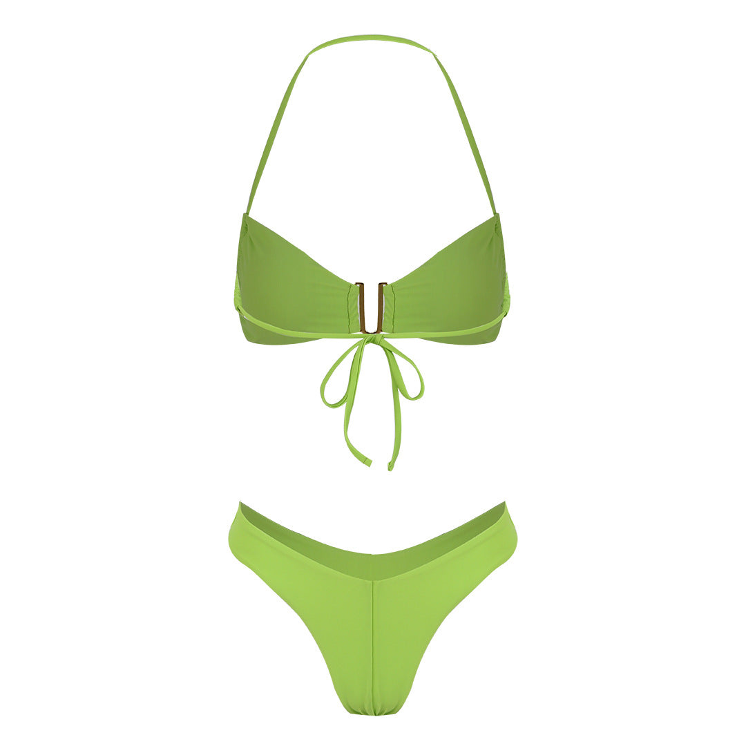 Dame Bikini-sæt med stilfuld knude og elegant design Stilla
