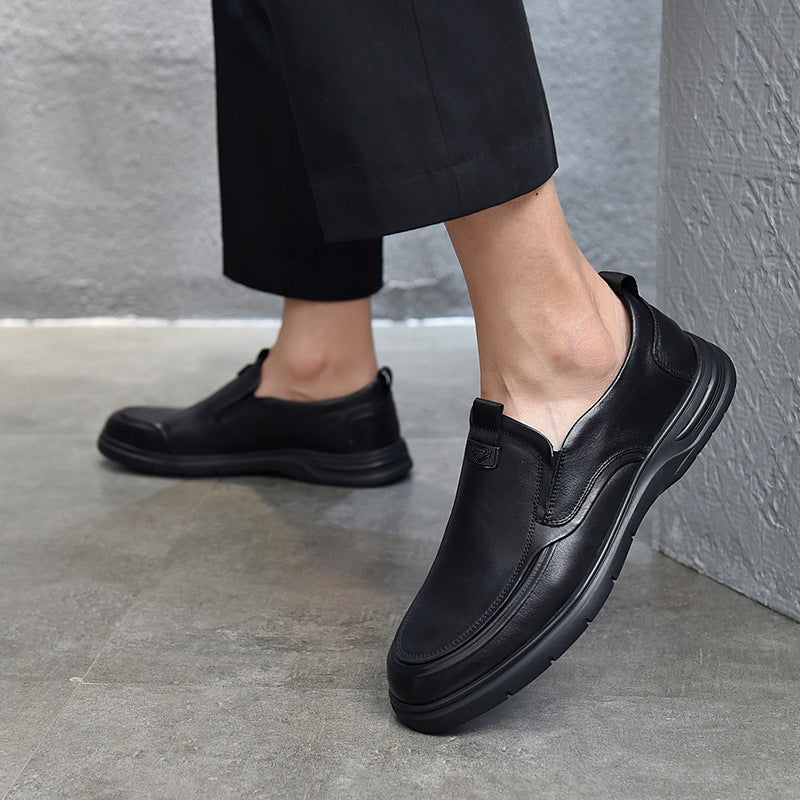 Herrer behagelige læderslippers med skridsikker sål og ergonomisk design Stilla