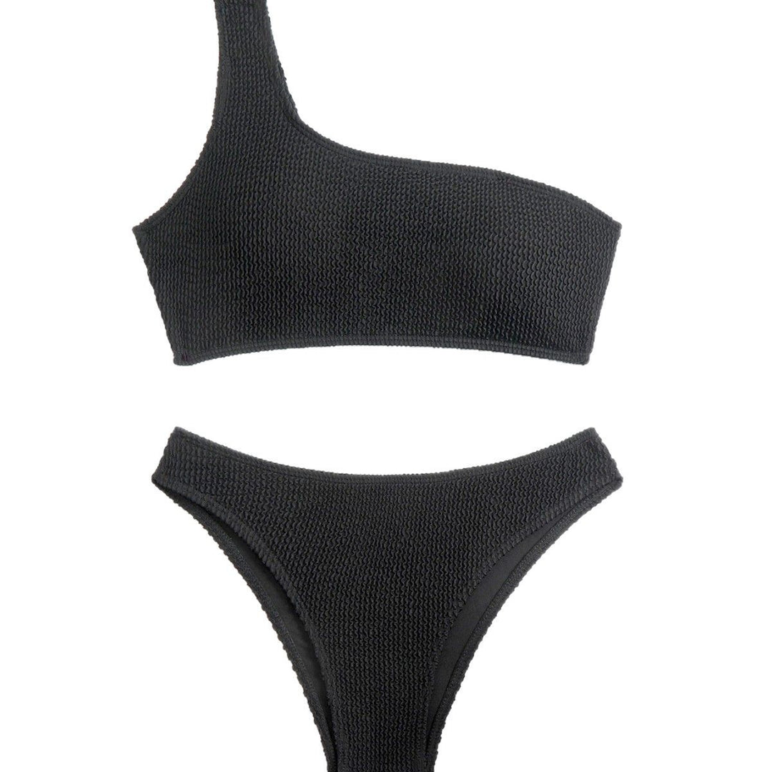 Dame En-sidet Bikini med struktureret overmateriale Skovae