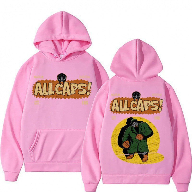Kvinders hoodie med kreativt tegneserieprint Skovae