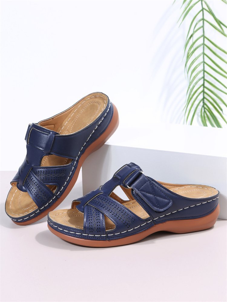 Dame Komfortable Sandaler med åndbare indsatser og justerbar rem Stilla