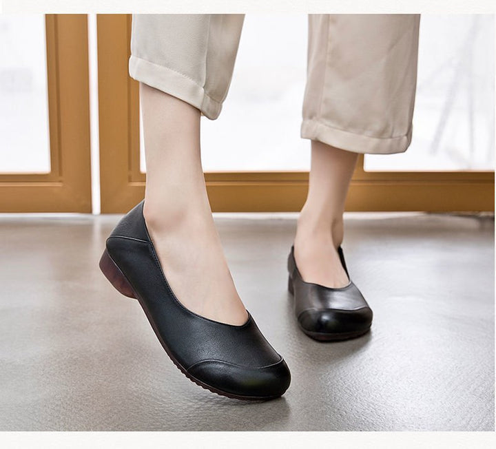 Dame klassiske Ballerinas med ergonomisk fodseng og skridsikker sål Stilla