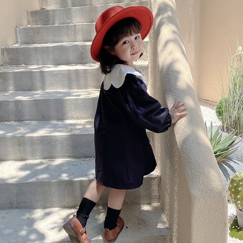 Pige Button-Up Bluse med elegant krave Stilla
