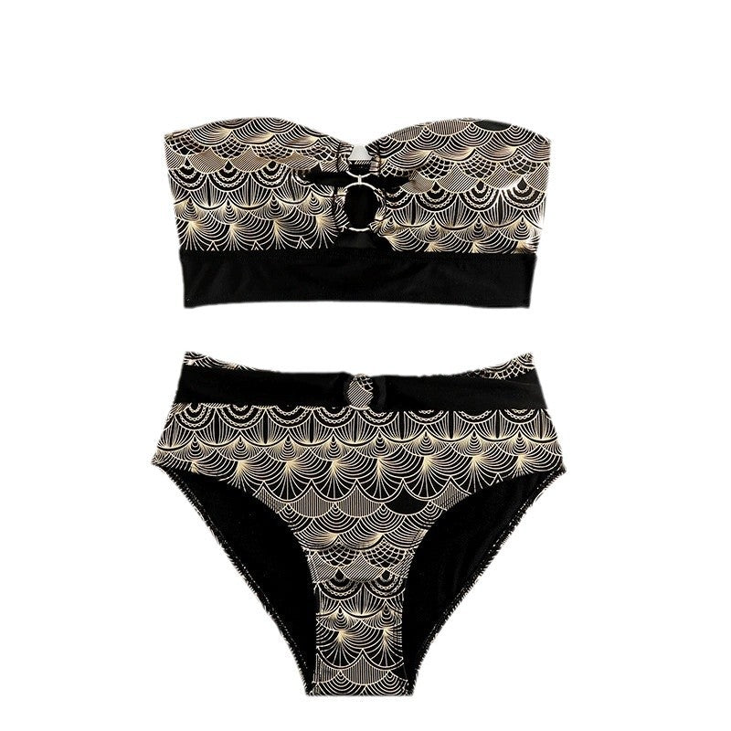 Dame Høj Talje Bikini Sæt Stilla 1750840066