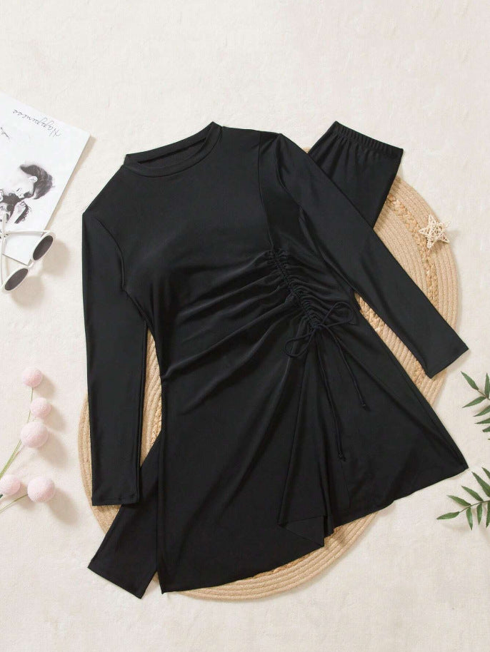 Damer Sporty Strandoutfit med moderne indpakningsdesign Skovae