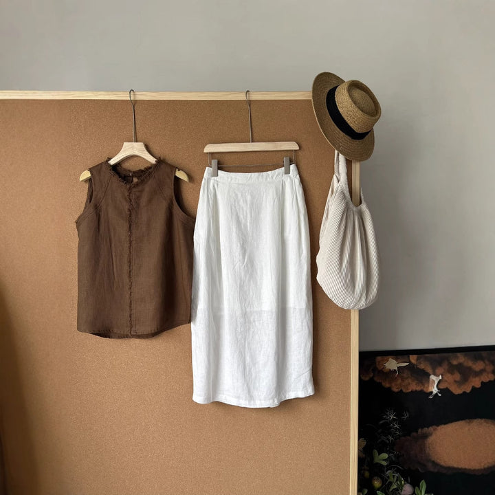 Femme Linned Wrap Skirt Stilla