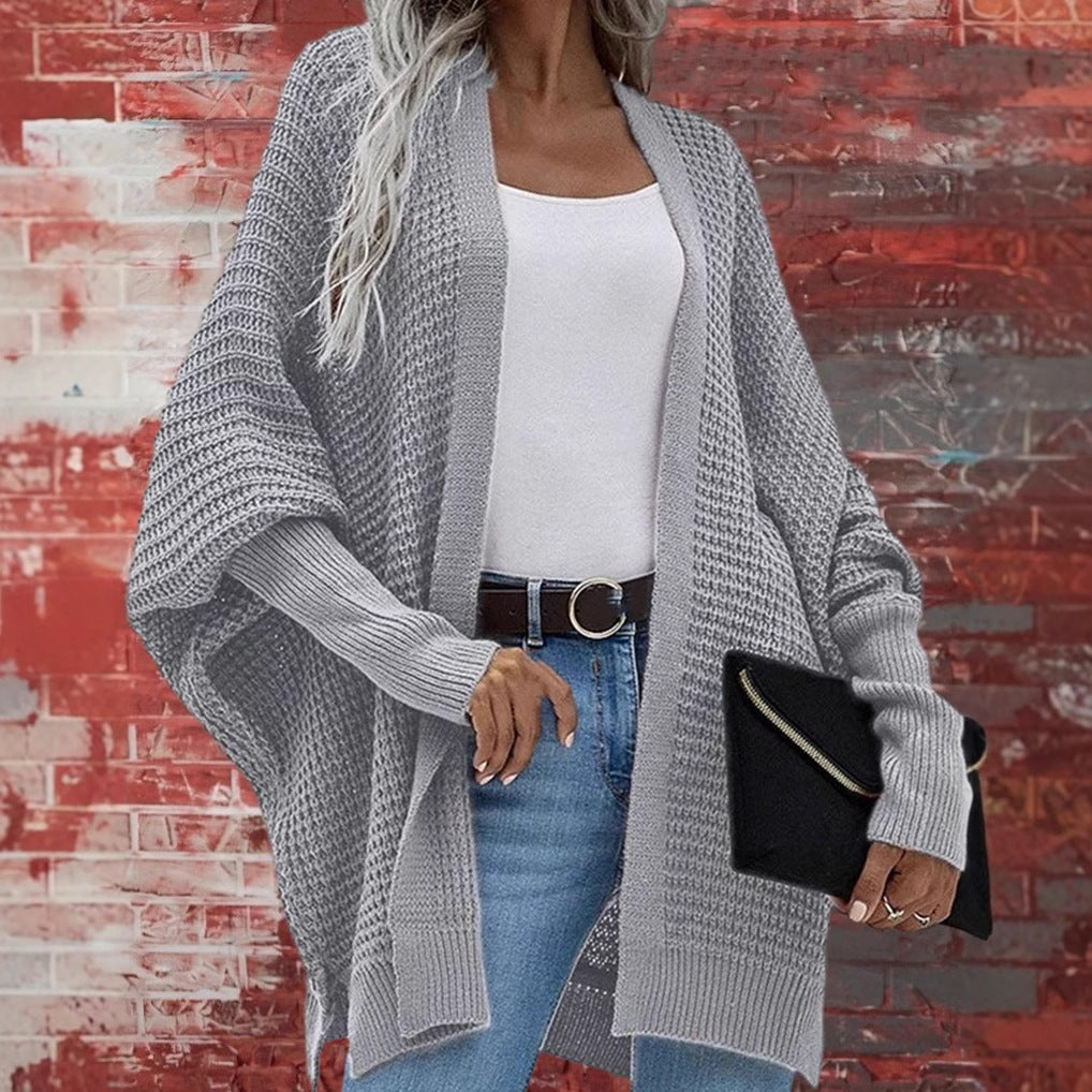 Dame Oversized Strikjakke Stilla