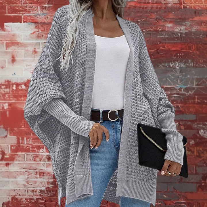 Dame Oversized Strikjakke Stilla
