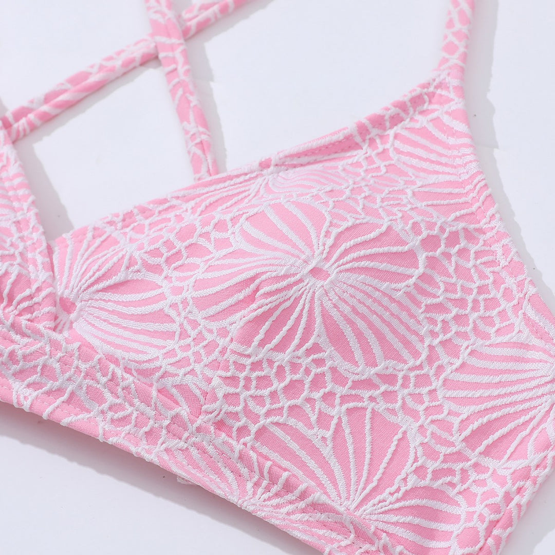 Dame bikini sæt med floralt design og komfortabelt snit Skovae