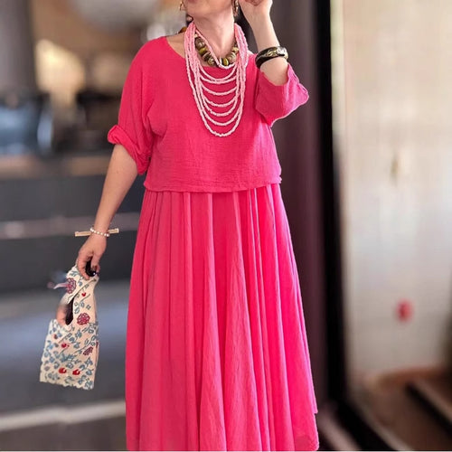 Dame Relaxed Fit Maxi Kjole Stilla