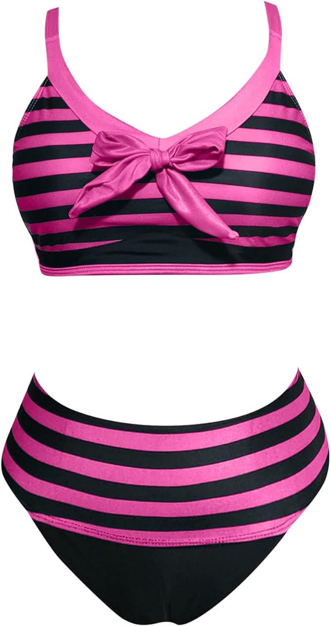Dame Bikini-sæt med elastiske stropper og moderigtigt knudedetail Stilla