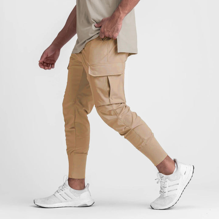 Herrer Multifunktionel Cargo-Bukser med elastiske afslutninger Stilla