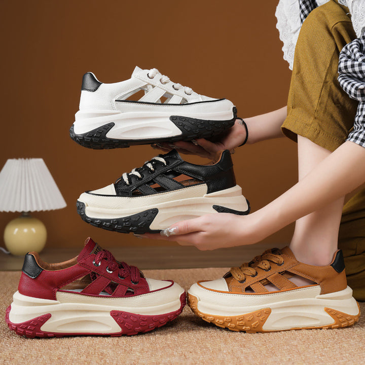 Dame Chunky Sneakers med luftgennemtrængeligt overmateriale og behagelig dæmpning Stilla