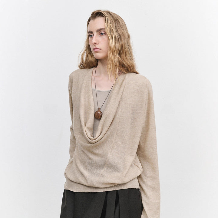 Dame afslappet turtleneck sweater lavet af højkvalitets finstrik Stilla