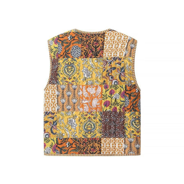 Femme Floral Patchwork Vest Stilla